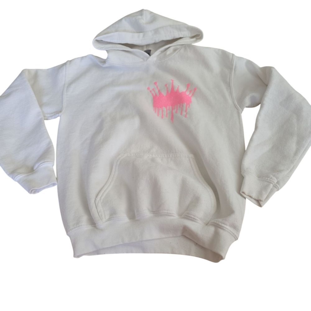 White Princess Hoodie Gildan Size L